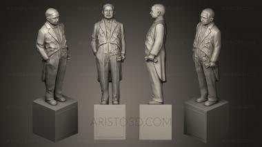 Statues of famous people (STKC_0250) 3D model for CNC machine